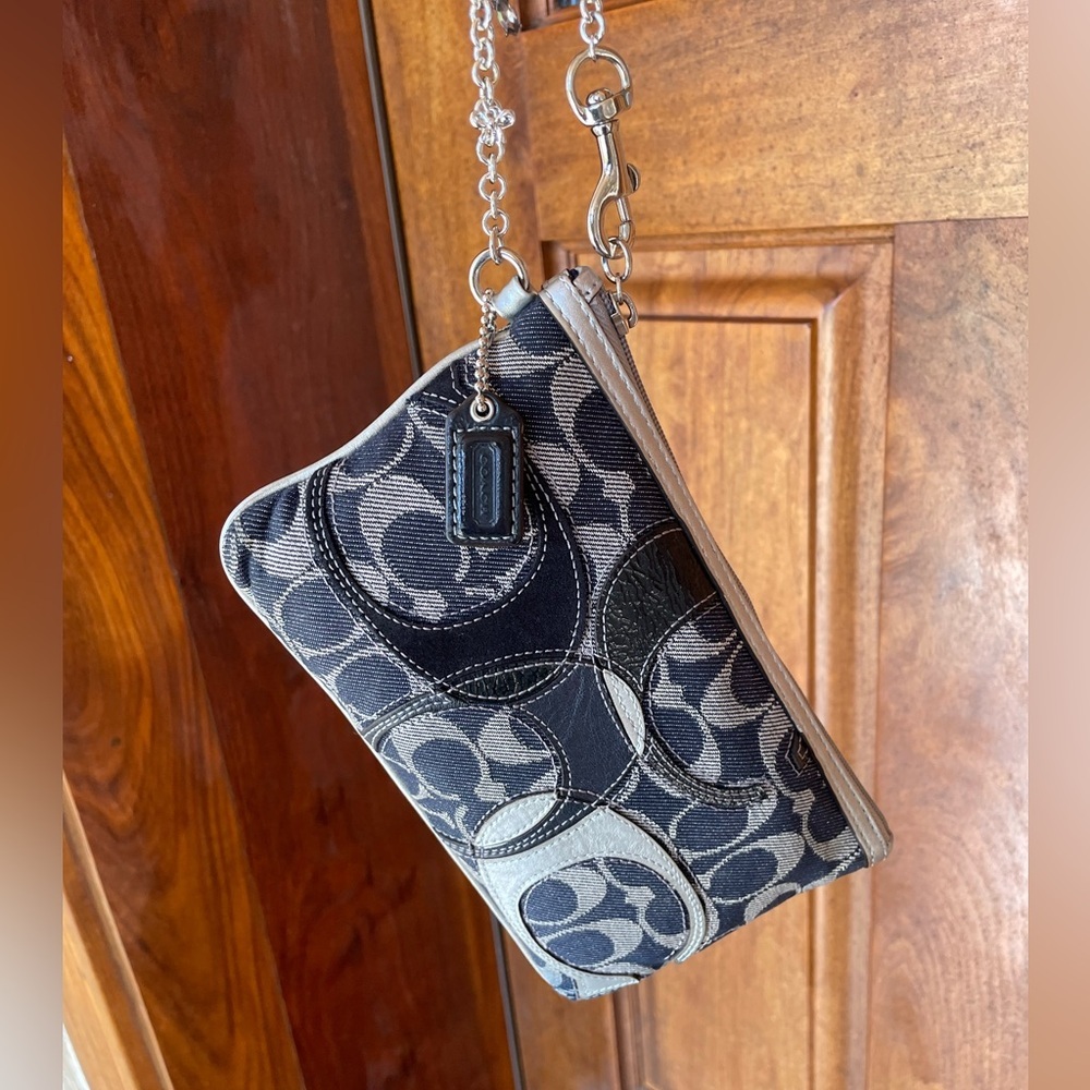 Coach Denim Pouch | Wristlet Mini Bag - Picture 14 of 15